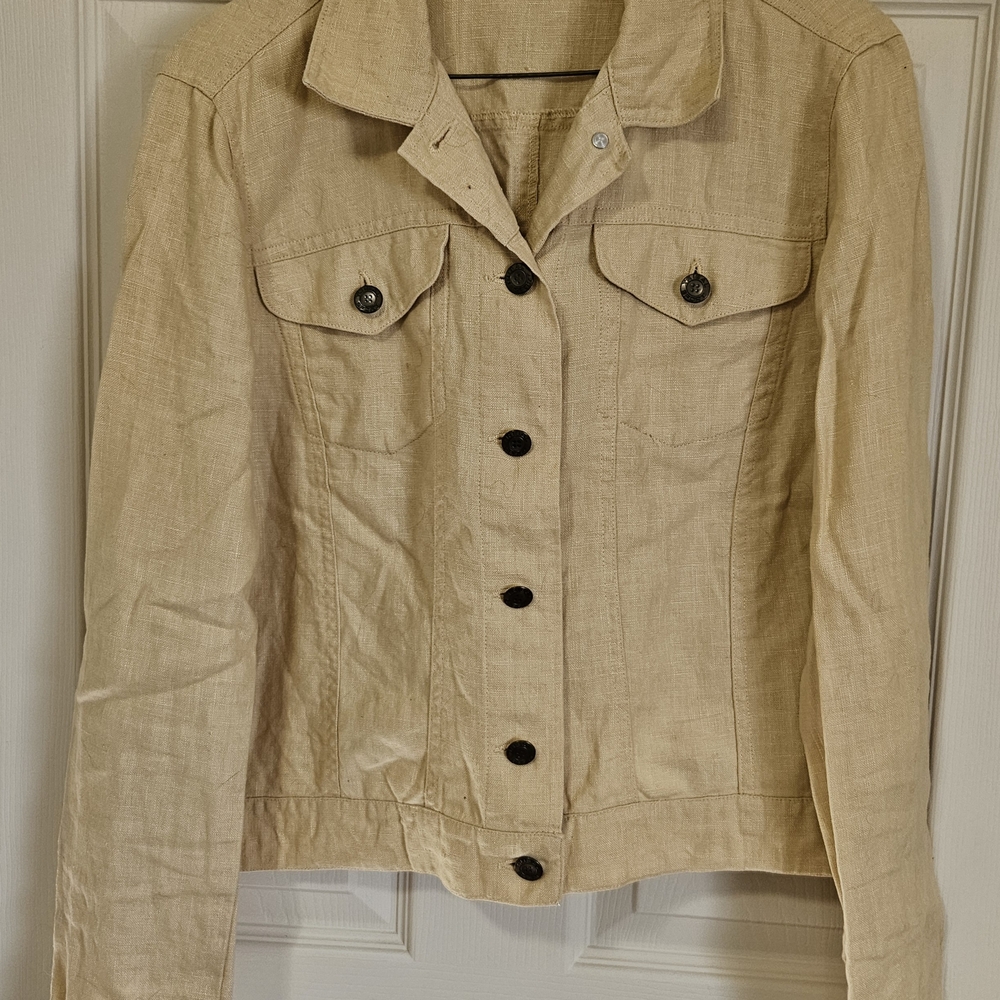 Tribal Yelliw Linen Jacket